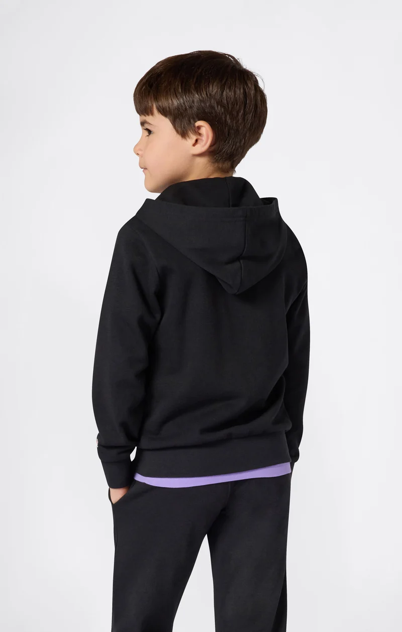 Boys' Full Zip Hoodie with Maxi Logo