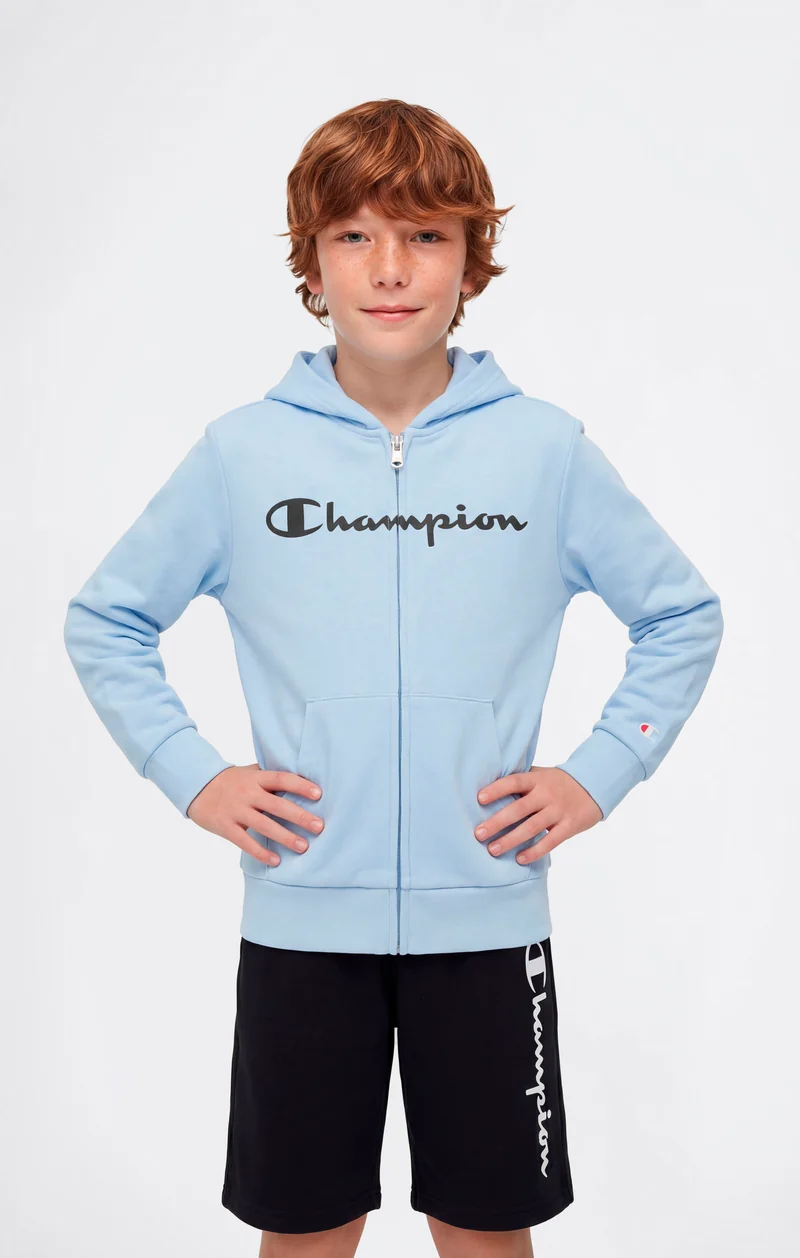 Boys' Full Zip Hoodie with Maxi Logo