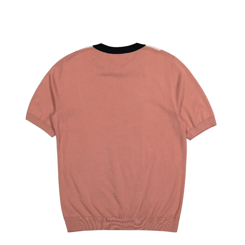 Vertical Stripe Knitted T-Shirt