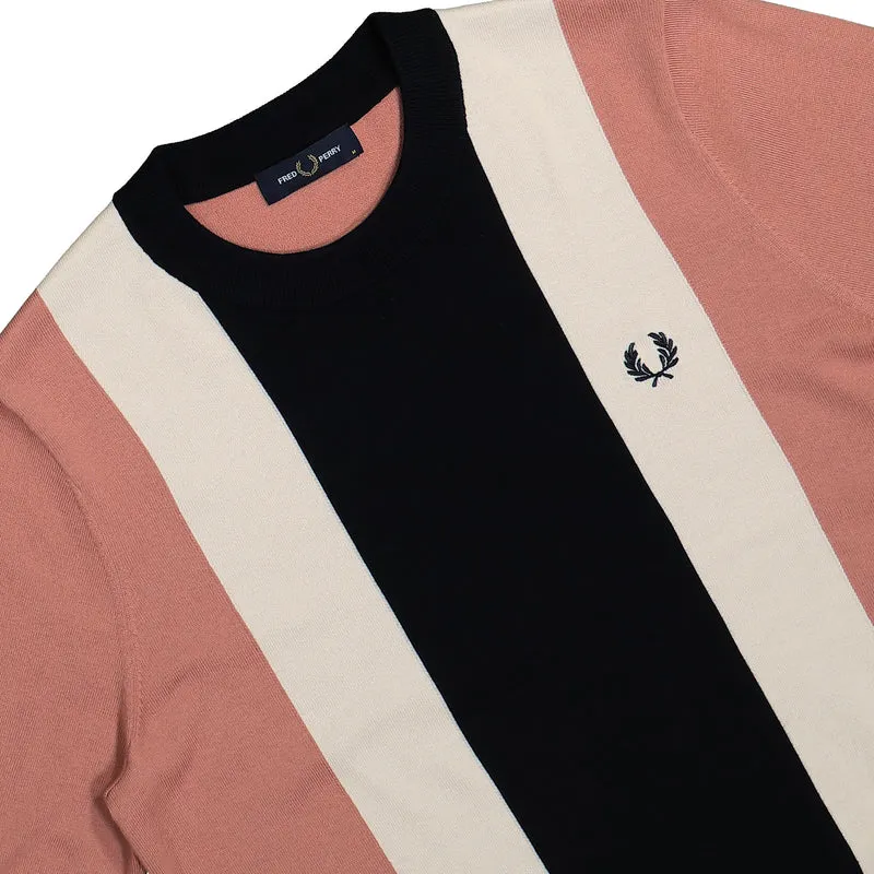 Vertical Stripe Knitted T-Shirt