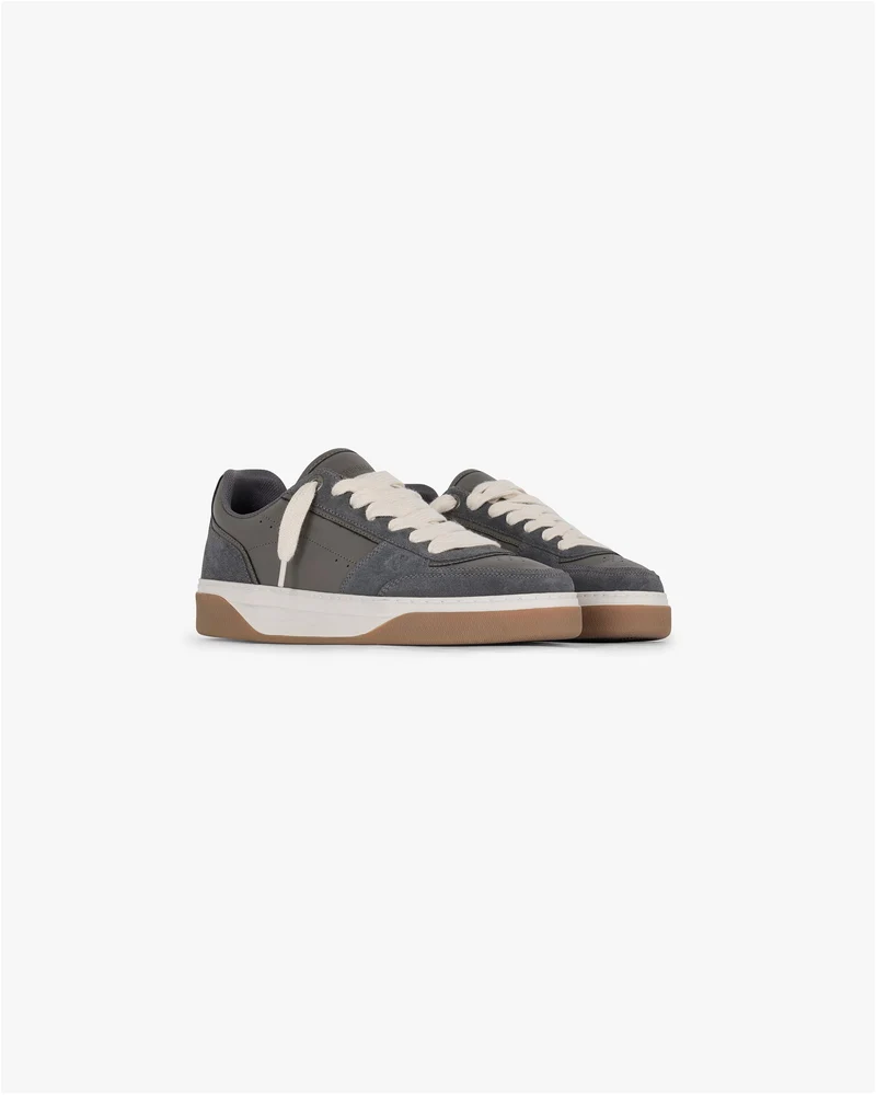 Initial Sneaker - Suede - Dark Taupe