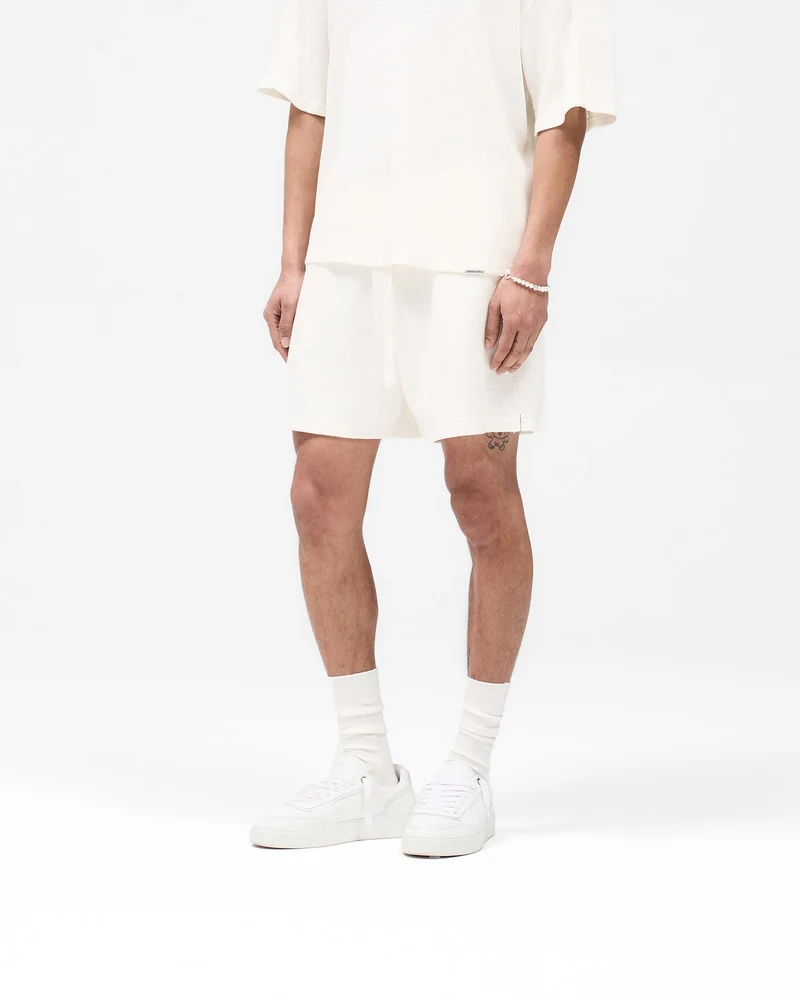 Waffle Shorts - White