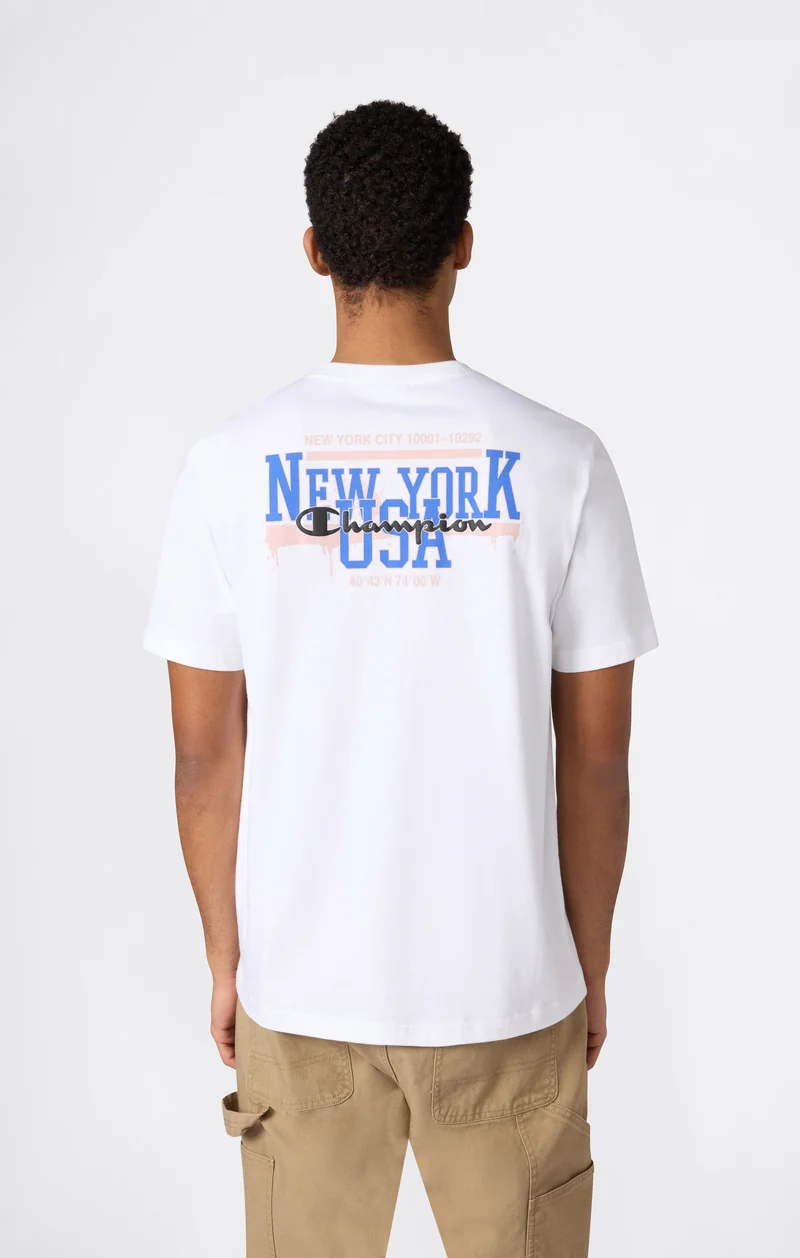 Men’s Crewneck T-Shirt With Puff Print Graphic