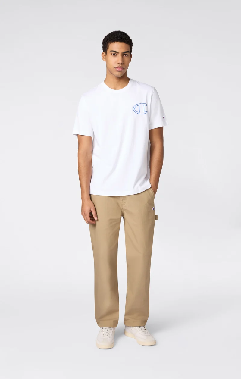Men’s Crewneck T-Shirt With Puff Print Graphic