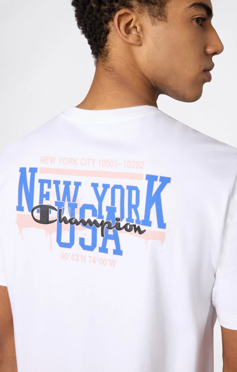 Men’s Crewneck T-Shirt With Puff Print Graphic