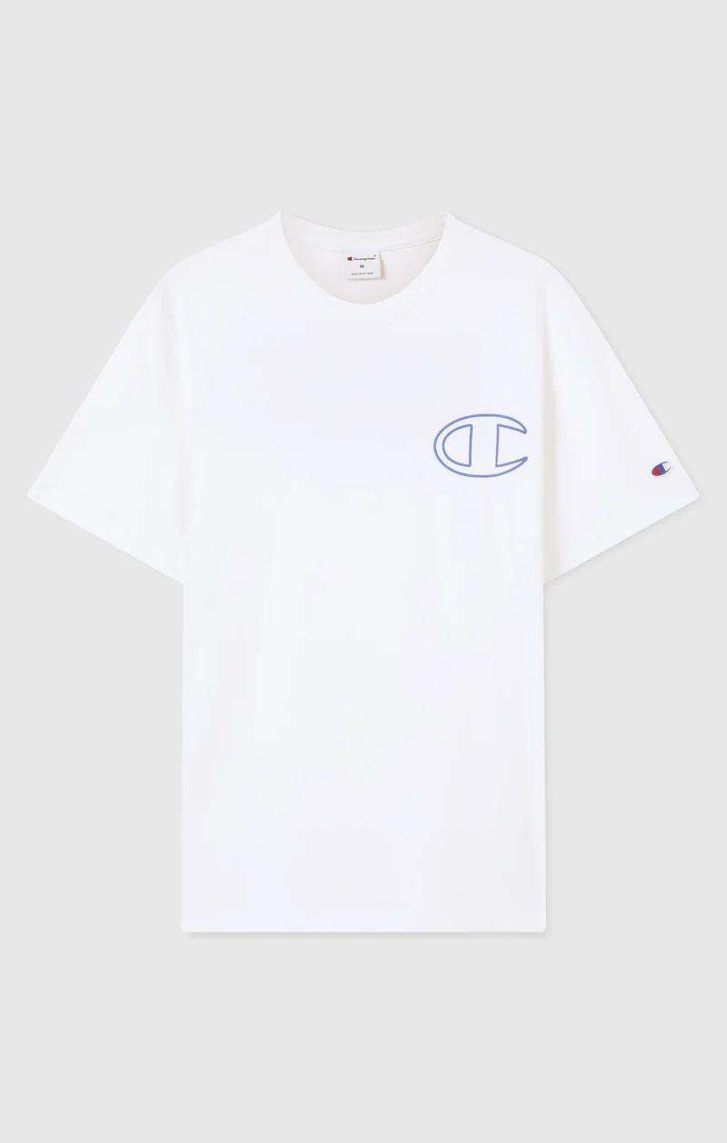 Men’s Crewneck T-Shirt With Puff Print Graphic