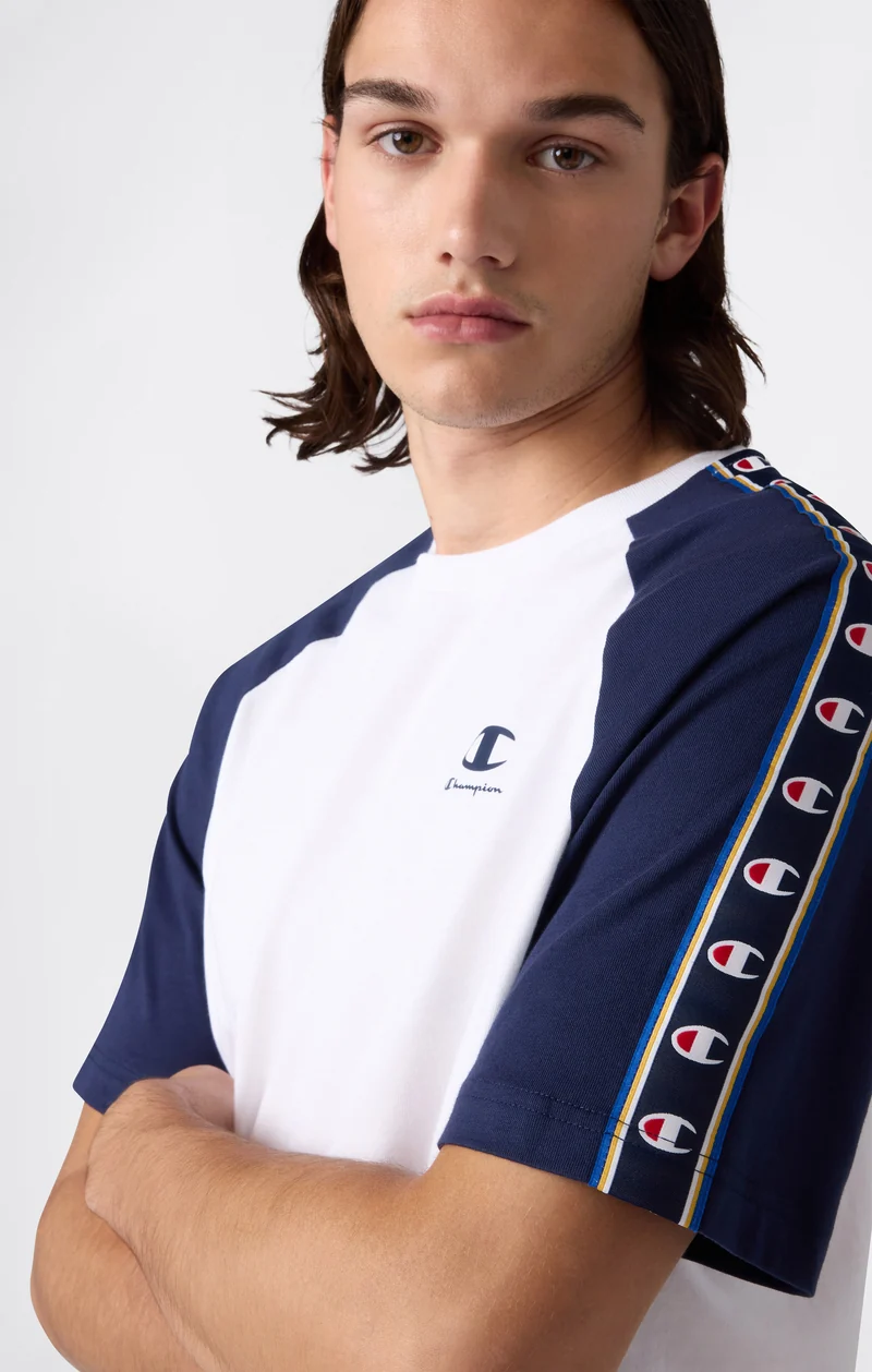 Men’s Tape Logo Raglan Sleeve T-Shirt