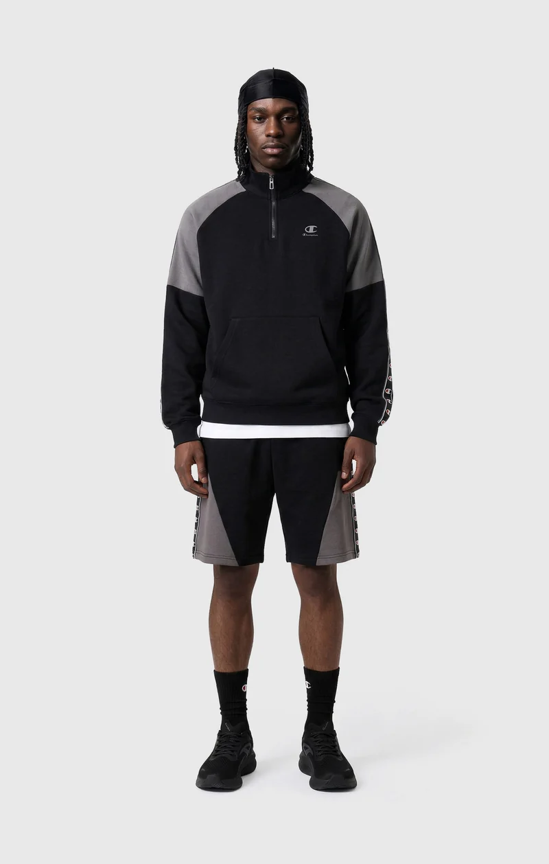 Men’s Interlock Half Zip Tape Logo Sweatshirt