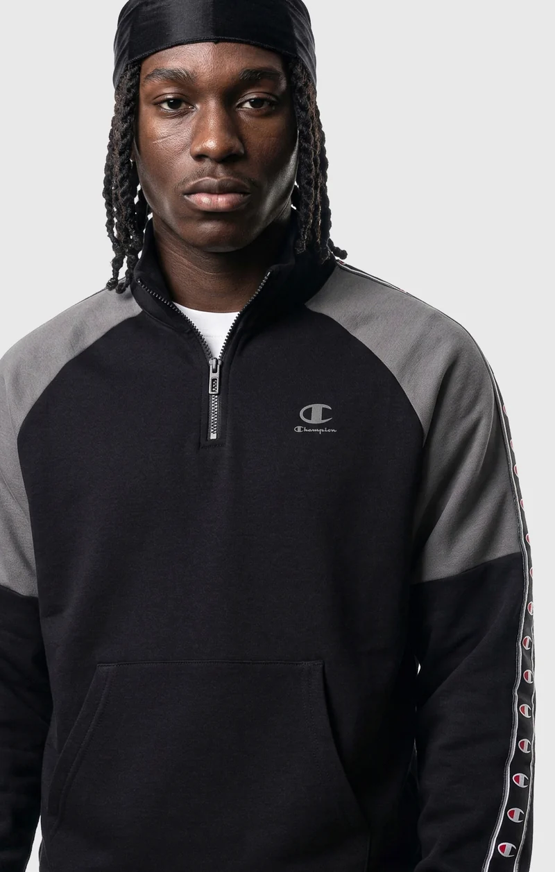 Men’s Interlock Half Zip Tape Logo Sweatshirt