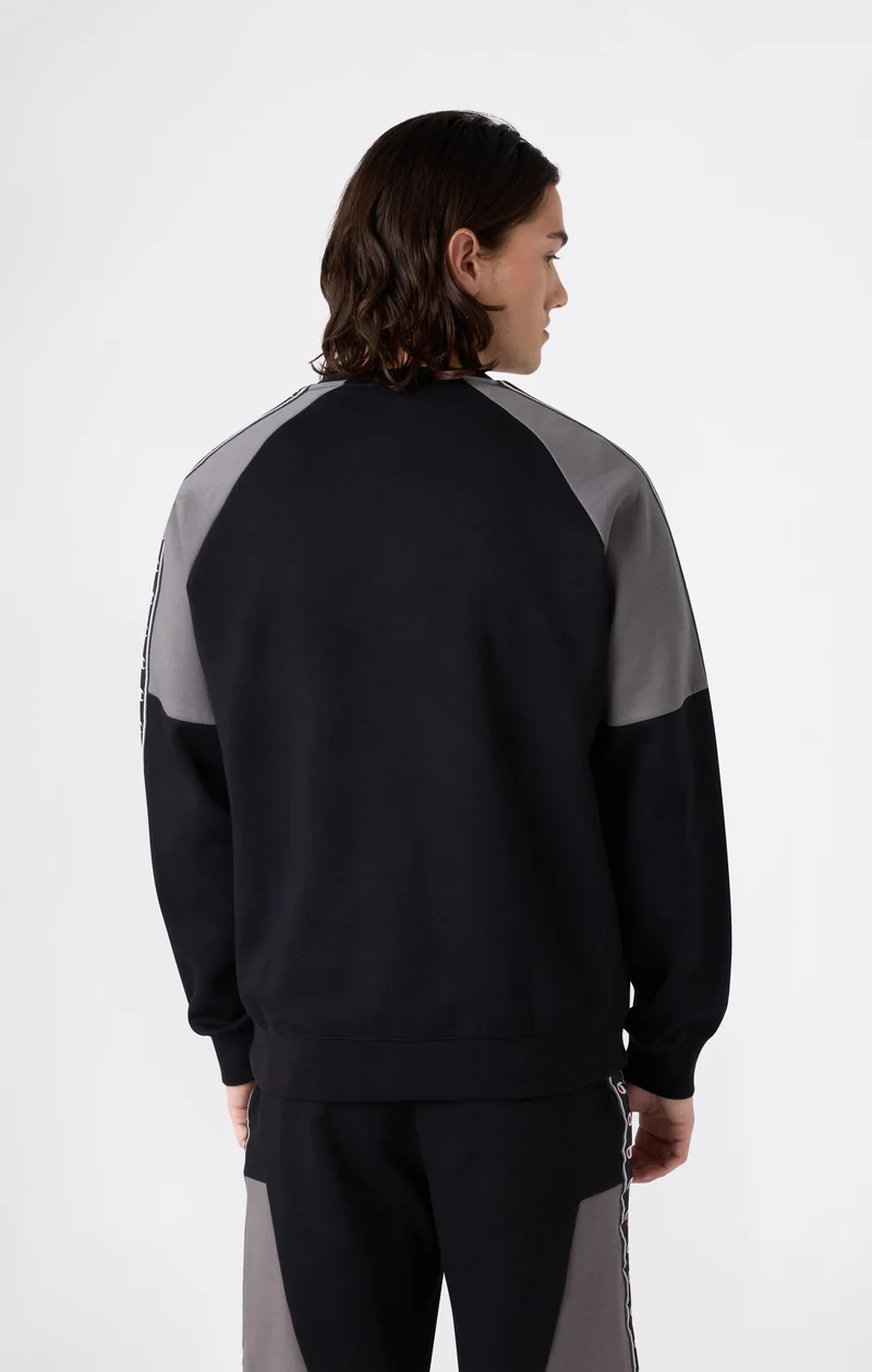 Men’s Interlock Tape Logo Crewneck Sweatshirt