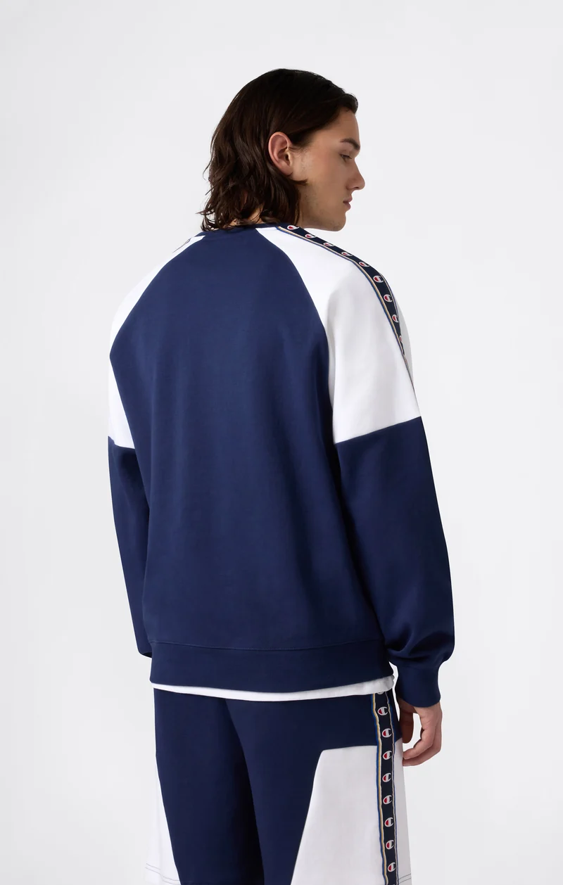Men’s Interlock Tape Logo Crewneck Sweatshirt