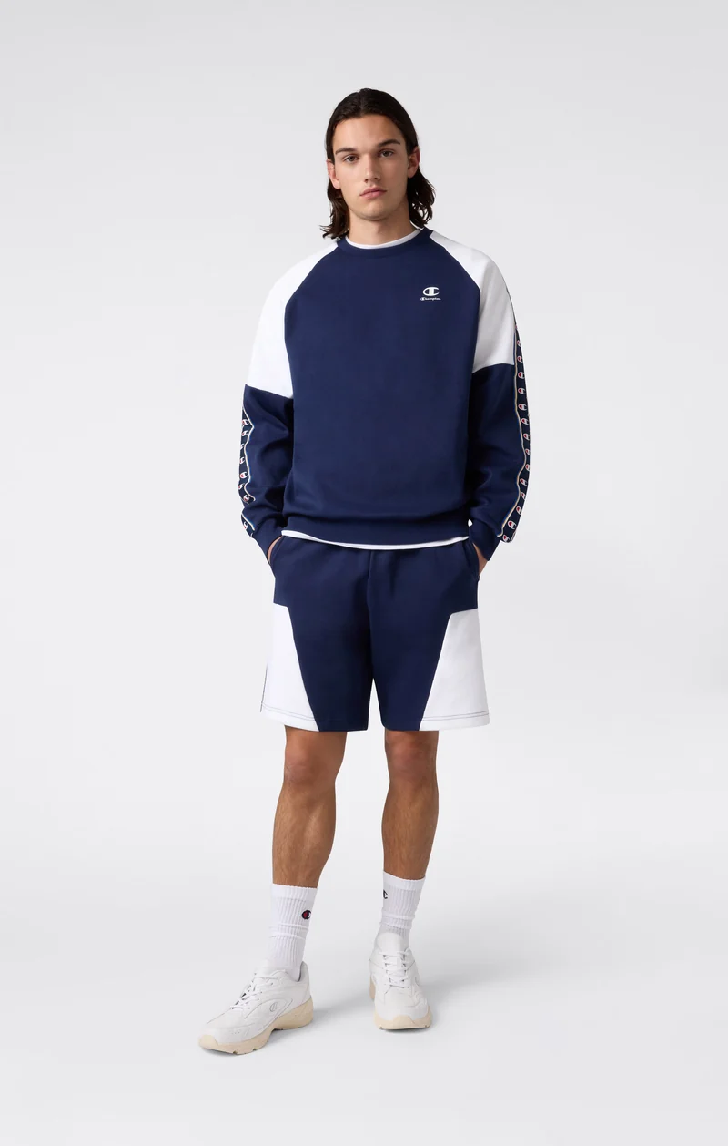 Men’s Interlock Tape Logo Crewneck Sweatshirt
