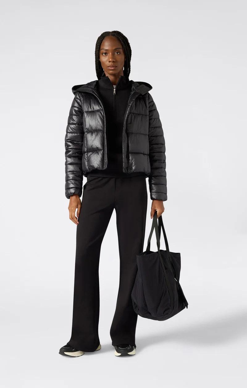 Women’s Shiny Hooded Puffer Jacket