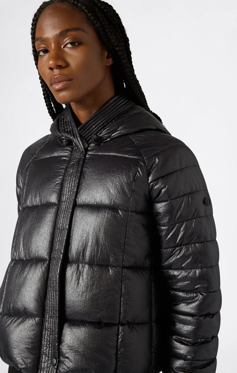 Women’s Shiny Hooded Puffer Jacket