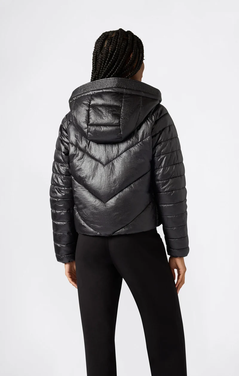 Women’s Shiny Hooded Puffer Jacket