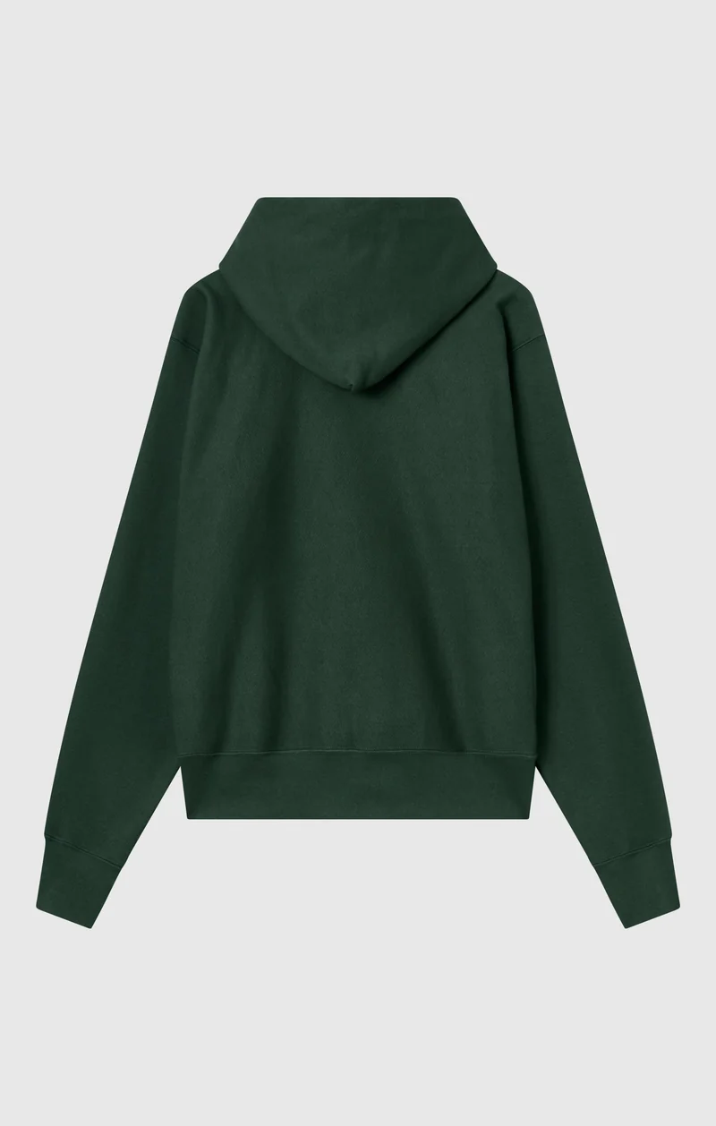 Men's Fleece Reverse Weave Zip Hooded Sweatshirt Made in USA
