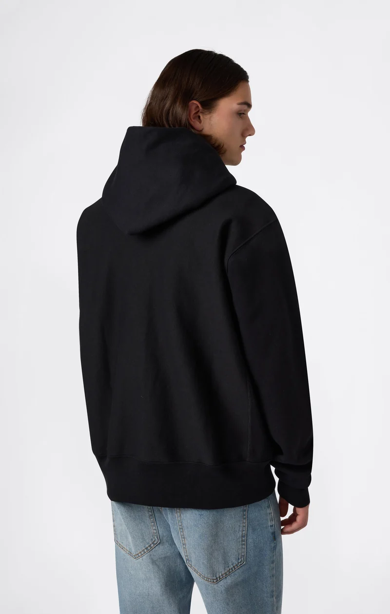 Men's Fleece Reverse Weave Zip Hooded Sweatshirt Made in USA