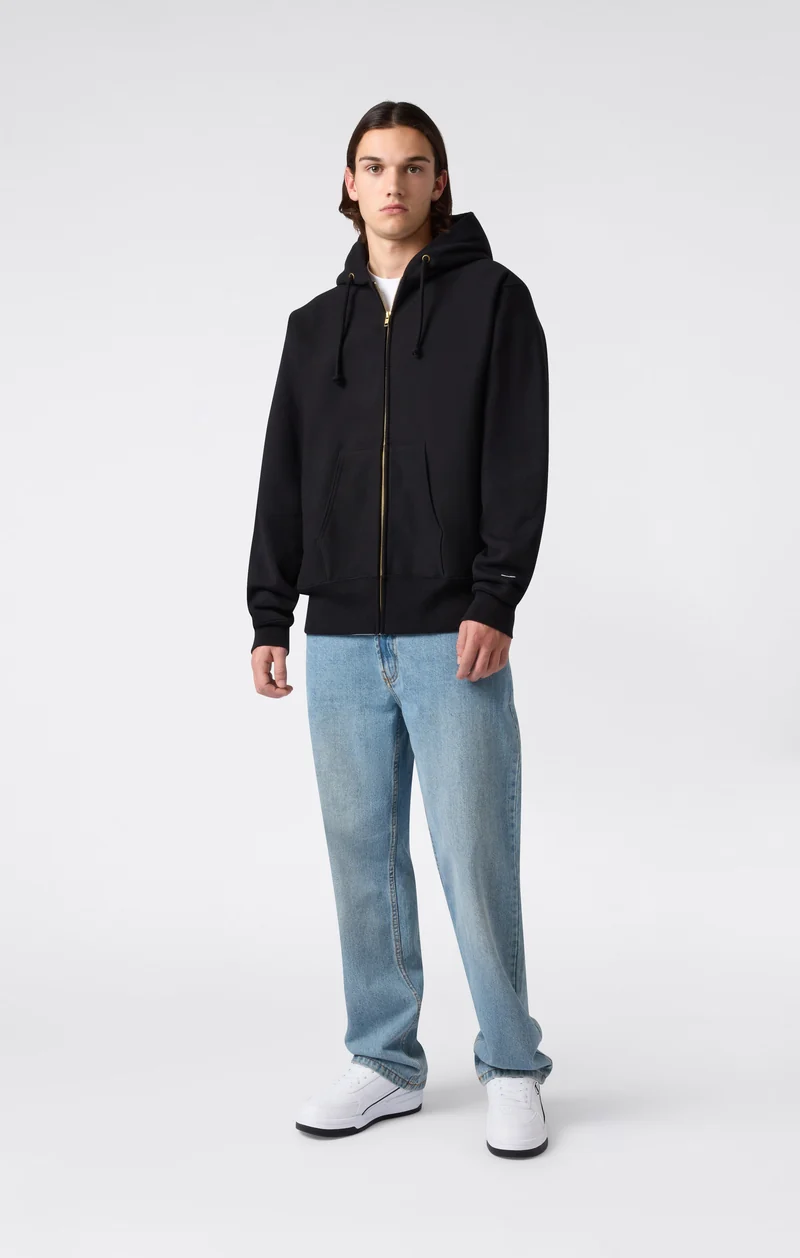 Men's Fleece Reverse Weave Zip Hooded Sweatshirt Made in USA