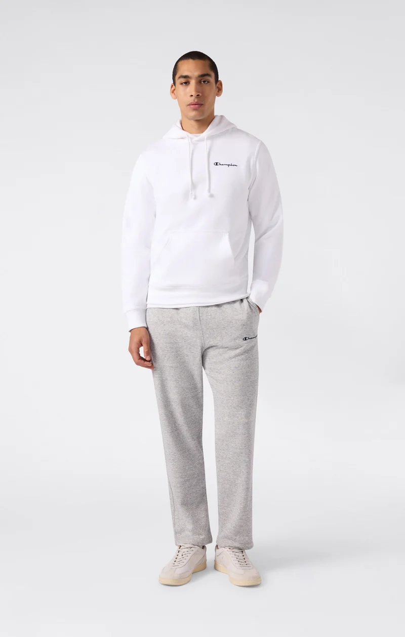 Men’s Fleece Hoodie with Small Embroidered Logo Icons