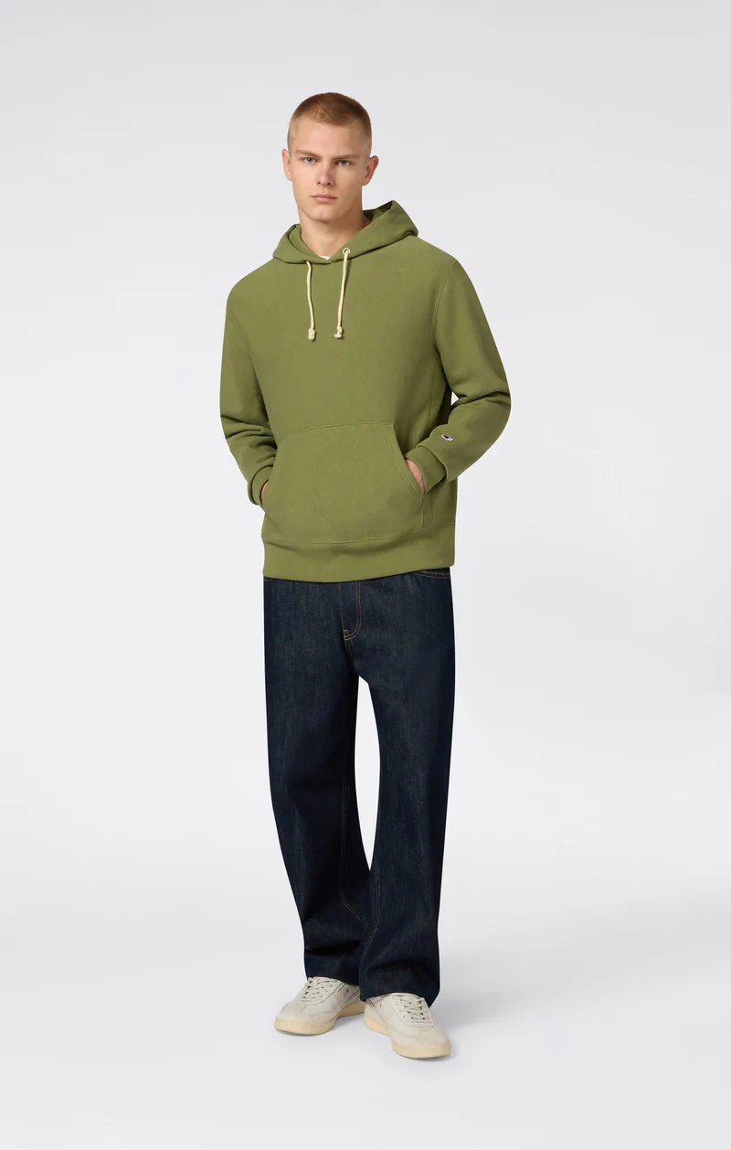 Men’s Lightweight Hooded Sweatshirt Reverse Weave