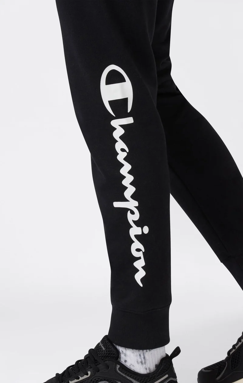 Women’s Lightweight Jogger Pants with Rib Cuffs and Maxi Printed Logo