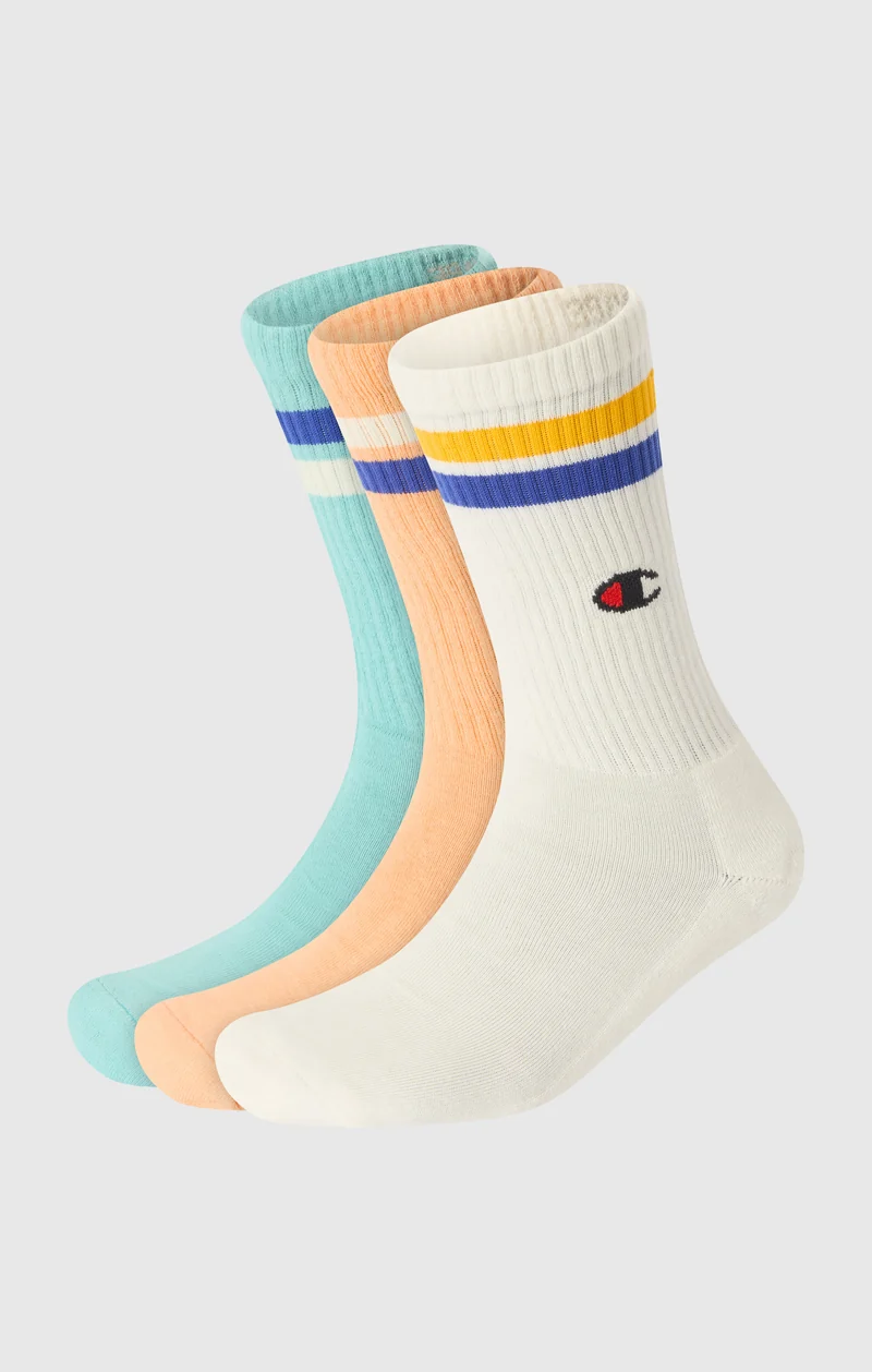 Triple Pack Crew Length Socks