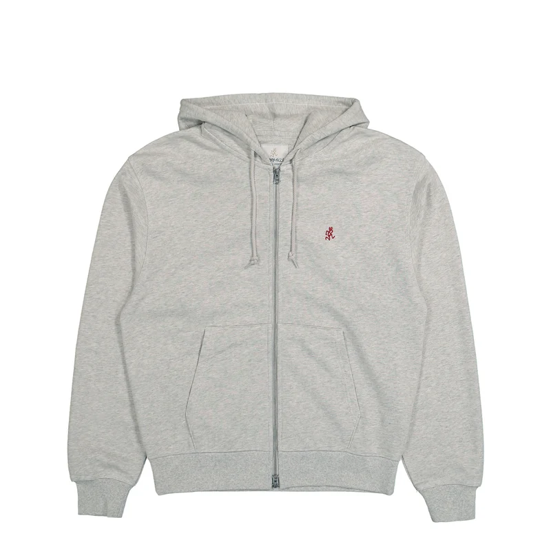One Point Zip Hooded Sweatshirt