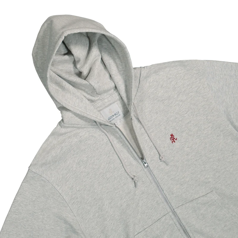 One Point Zip Hooded Sweatshirt