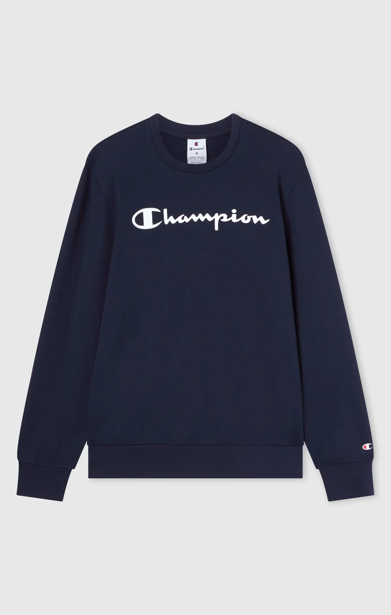 Men’s Lightweight Crewneck Sweatshirt with Maxi Printed Logo