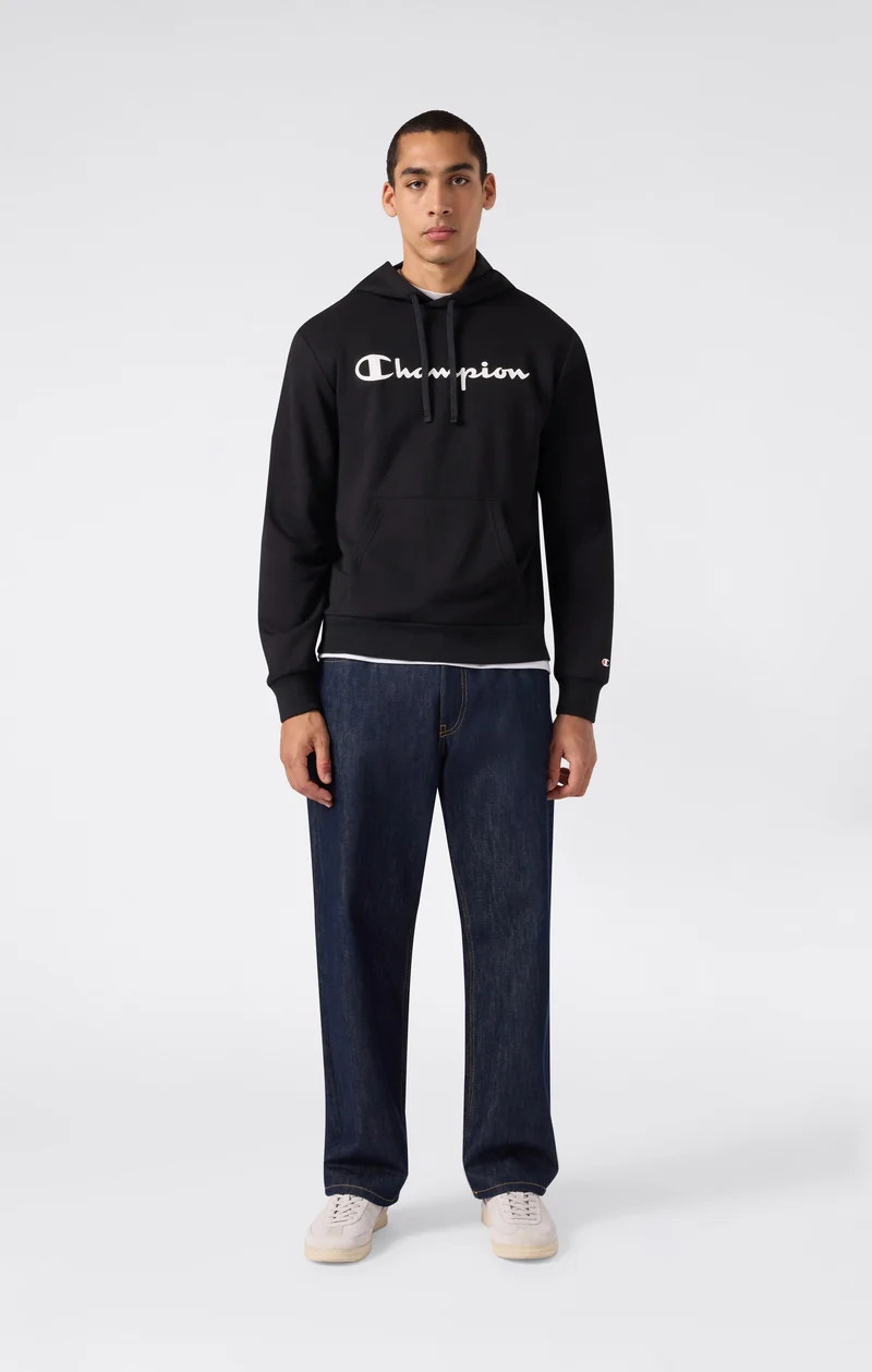 Men’s Lightweight Hooded Sweatshirt with Maxi Printed Logo