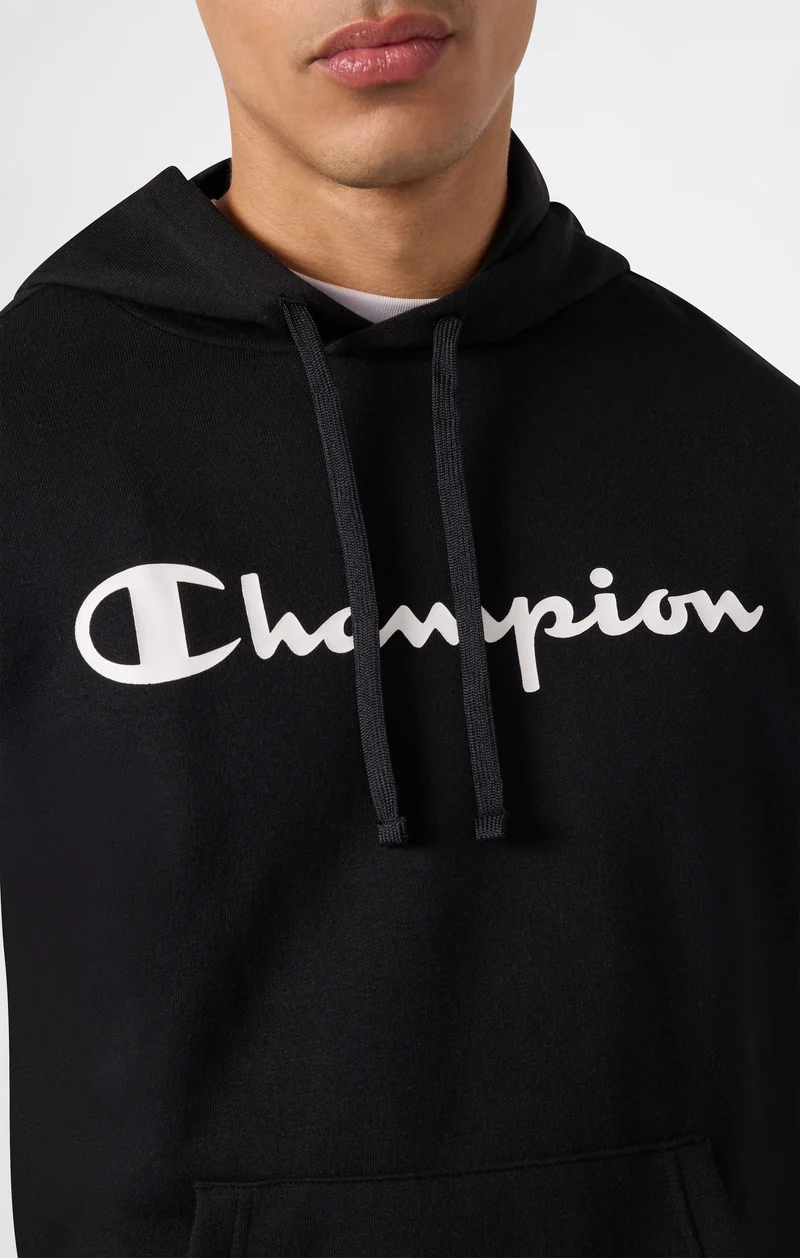 Men’s Lightweight Hooded Sweatshirt with Maxi Printed Logo