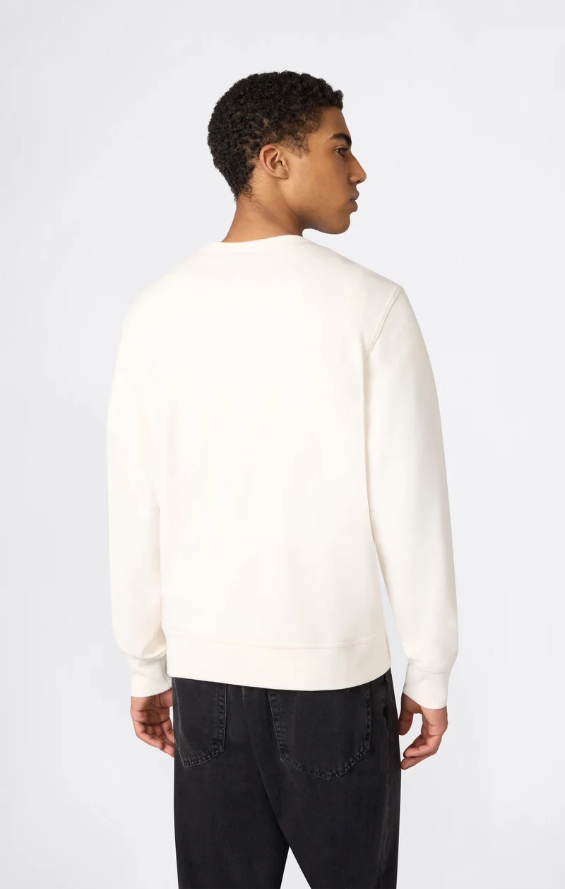 Men’s Lightweight Crewneck Sweatshirt with Tonal Logo Icons