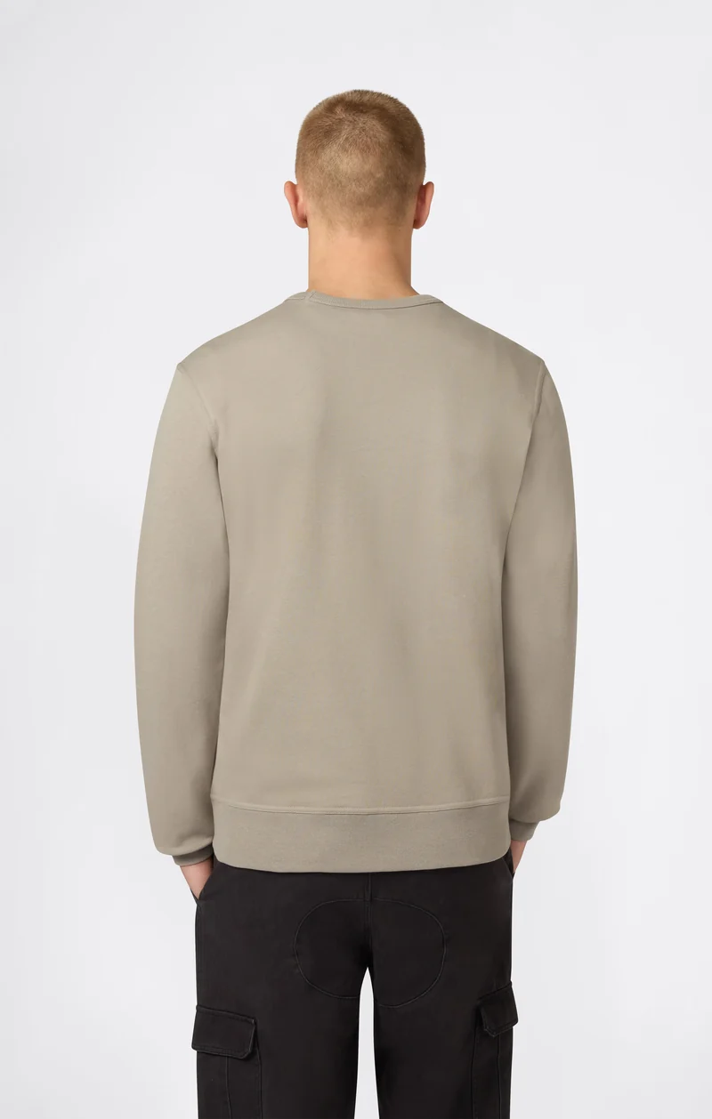 Men’s Lightweight Crewneck Sweatshirt with Tonal Logo Icons