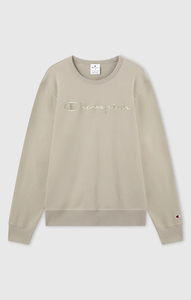 Men’s Lightweight Crewneck Sweatshirt with Tonal Logo Icons