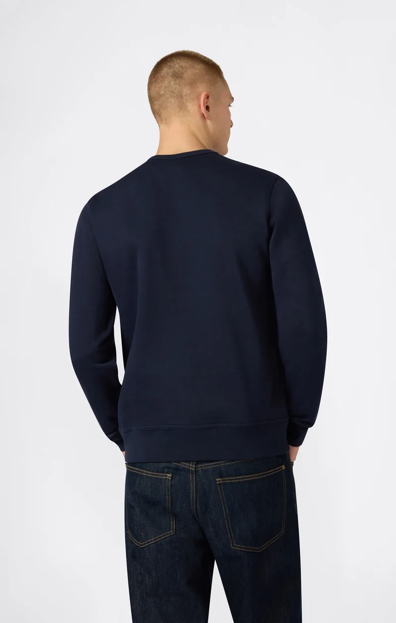 Men’s Lightweight Crewneck Sweatshirt with Tonal Logo Icons