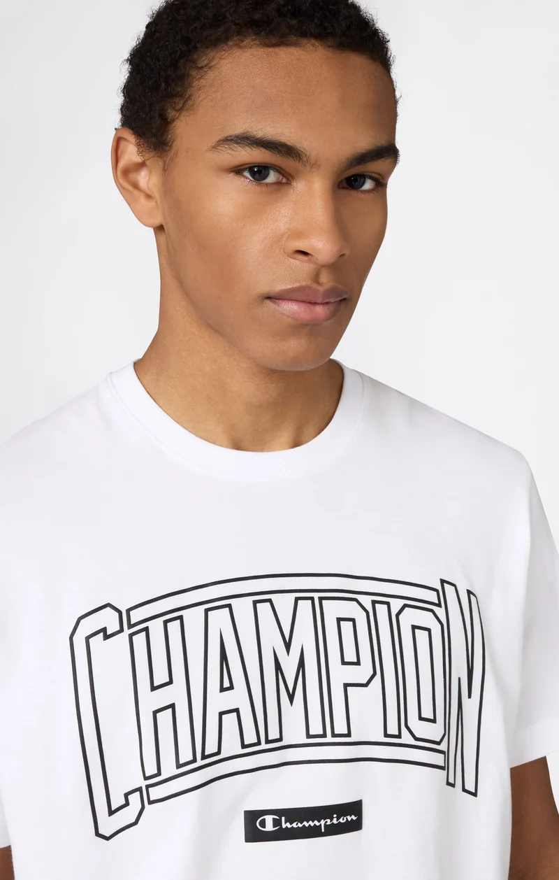Men’s Crewneck T-Shirt With Puff Print Logo