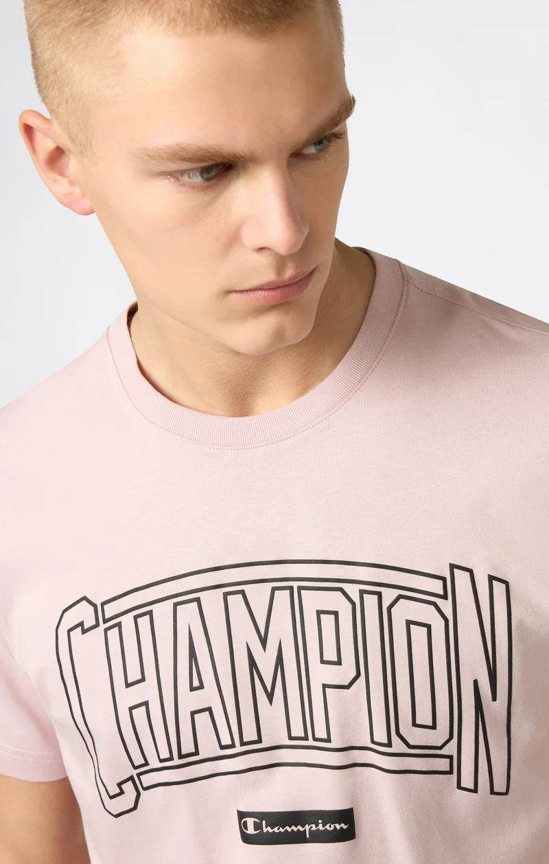 Men’s Crewneck T-Shirt With Puff Print Logo