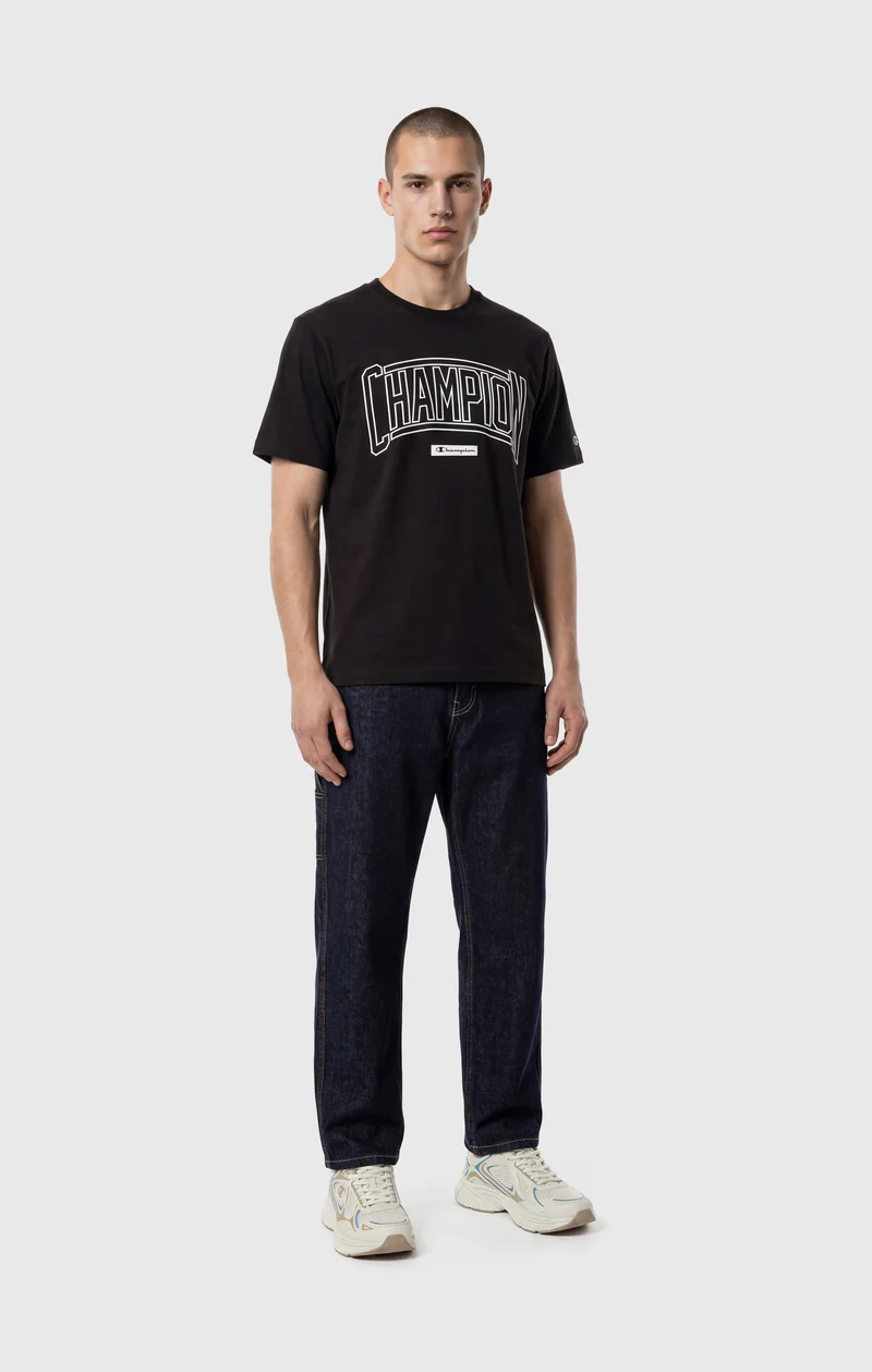 Men’s Crewneck T-Shirt With Puff Print Logo