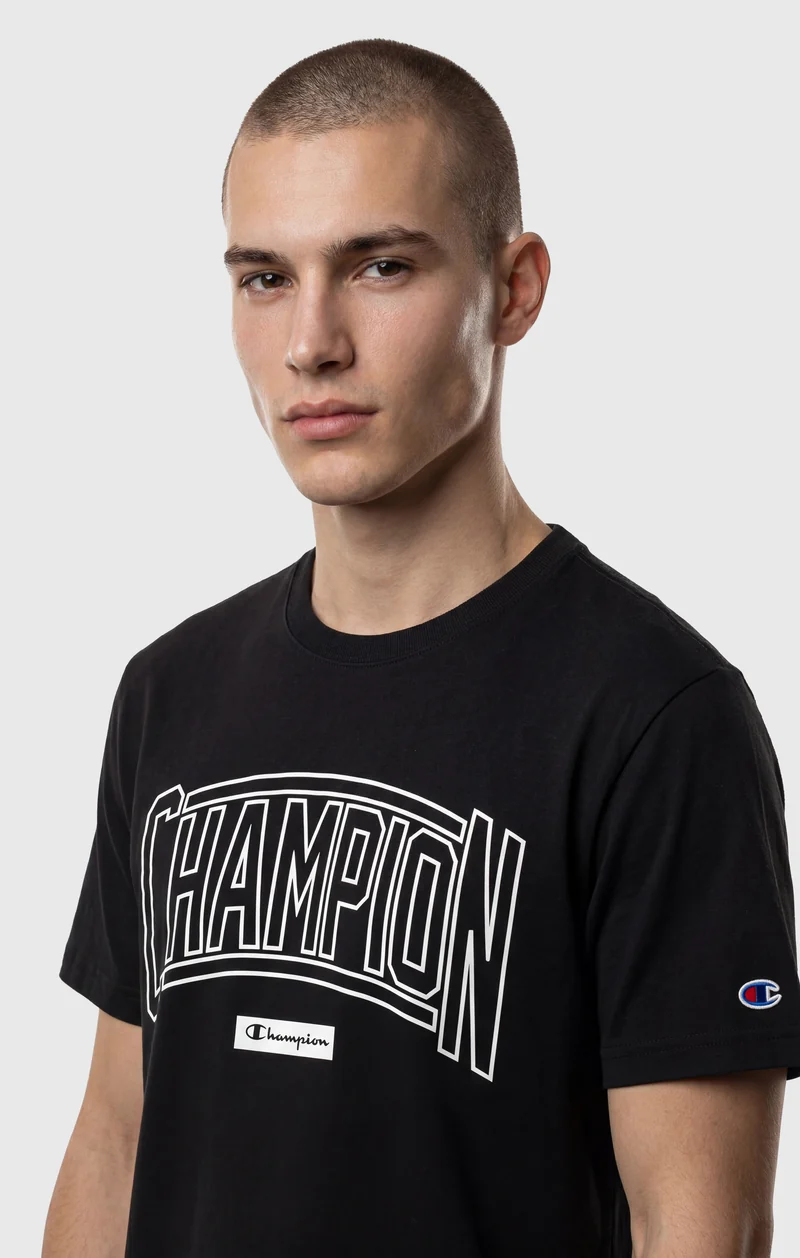 Men’s Crewneck T-Shirt With Puff Print Logo
