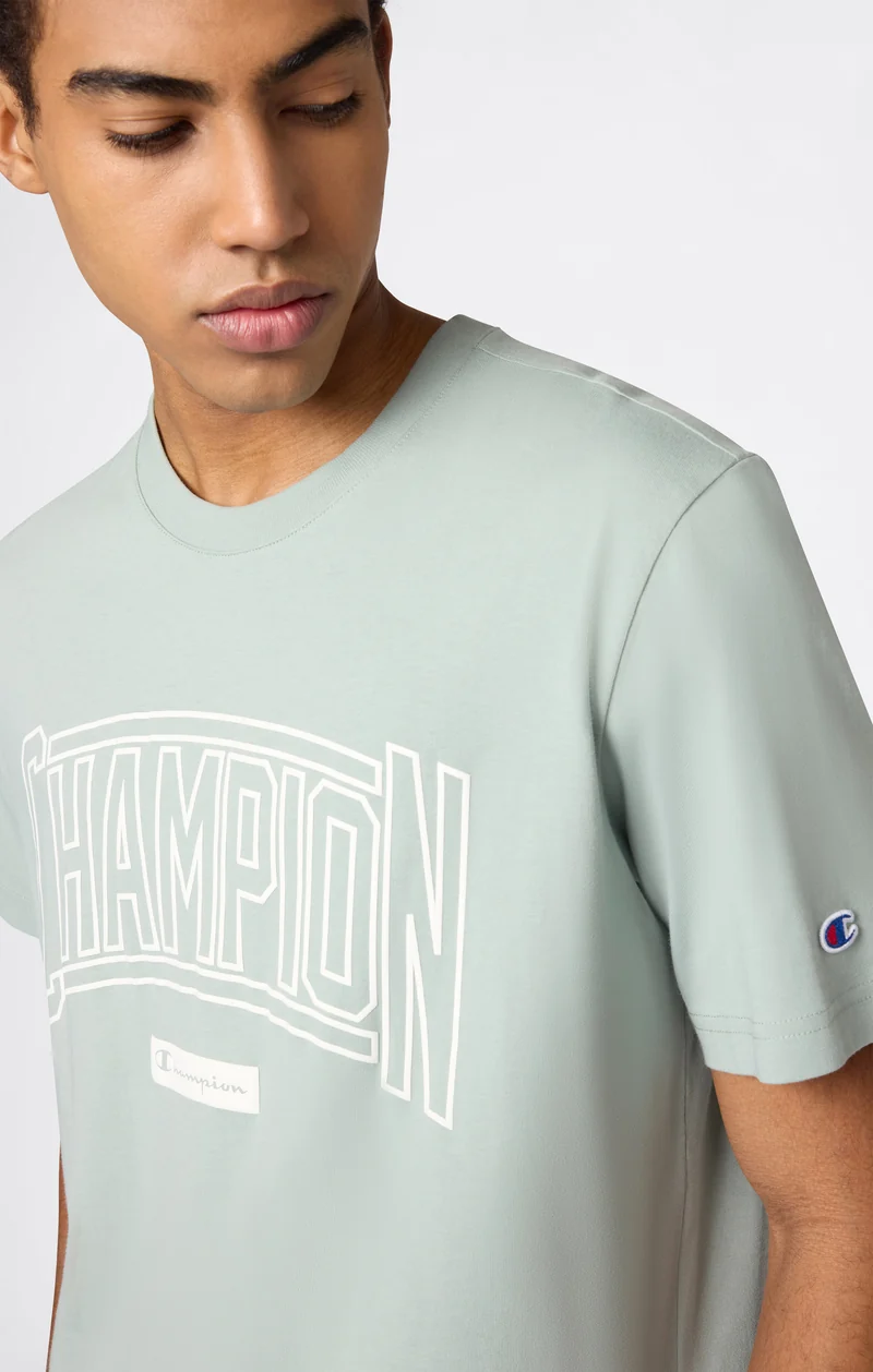 Men’s Crewneck T-Shirt With Puff Print Logo