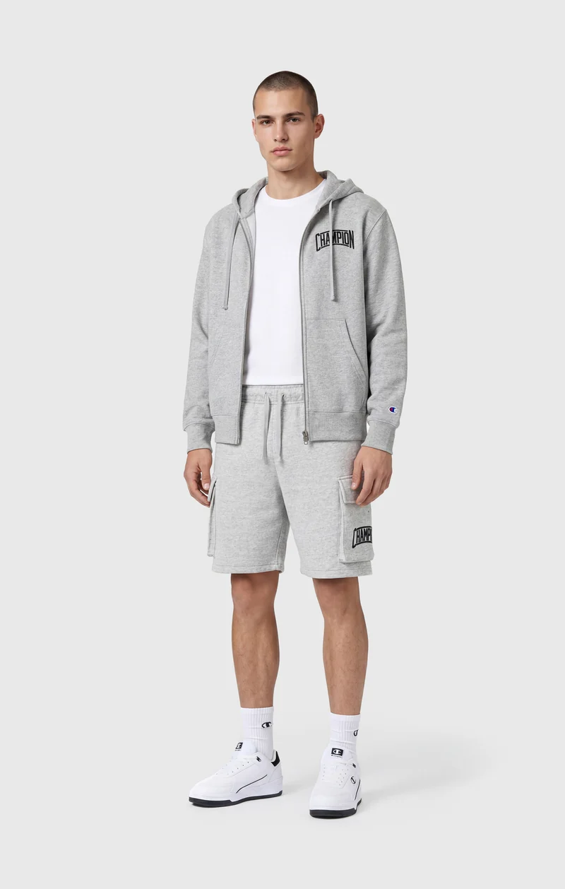 Men’s Cargo Shorts With Brushed Interior And Logo