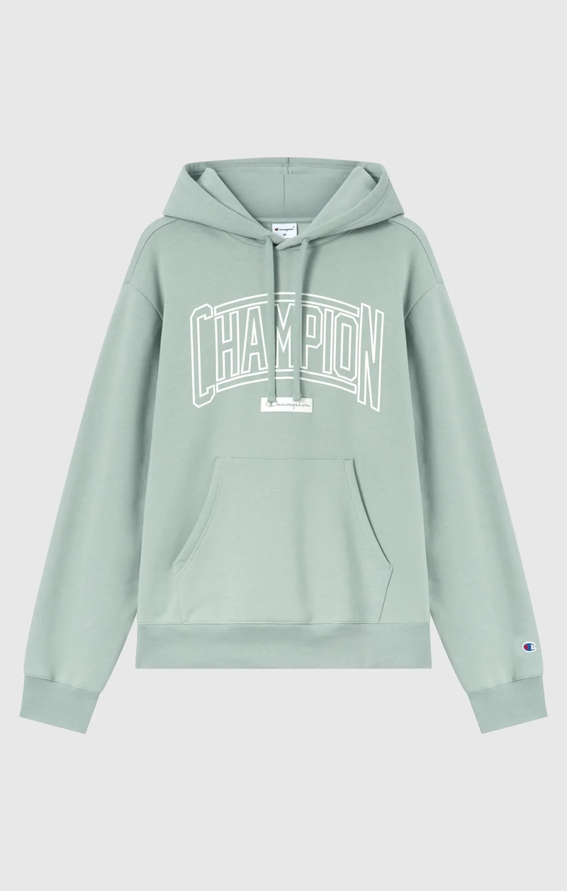 Men’s Hooded Sweatshirt With Brushed Interior And Puff Print Logo