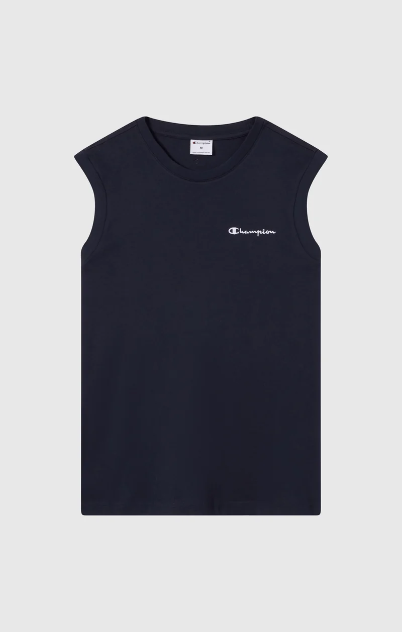 Men’s Cotton Tank Top with Small Logo Icons