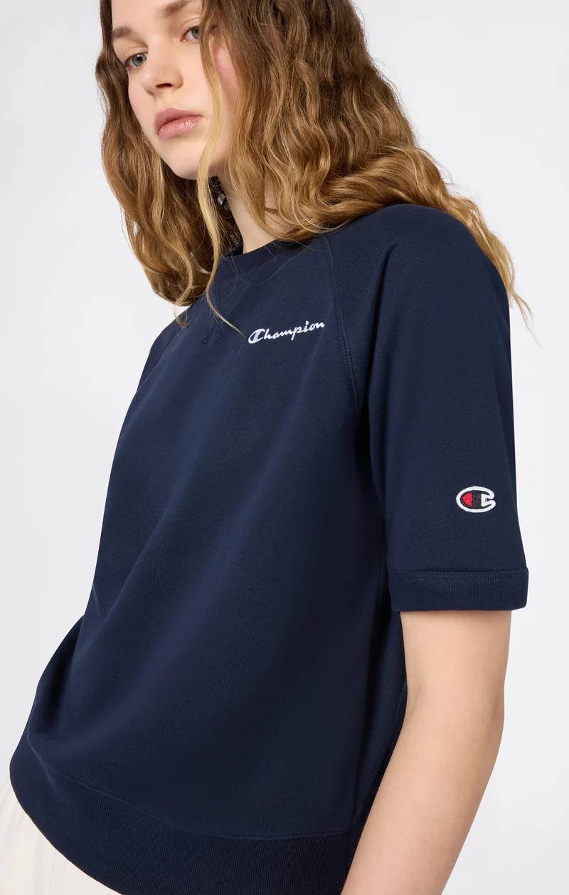 Women’s Lightweight Short Sleeve Crewneck Sweatshirt Icons