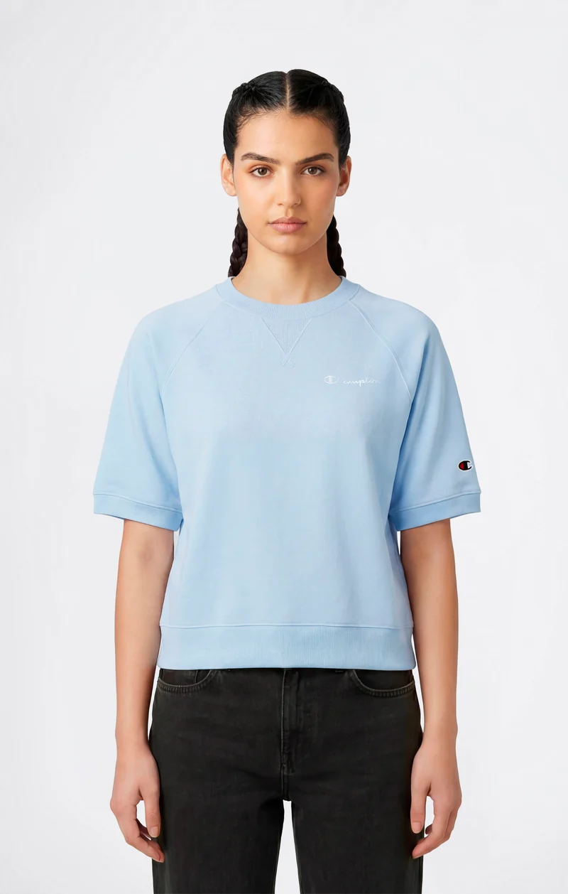 Women’s Lightweight Short Sleeve Crewneck Sweatshirt Icons