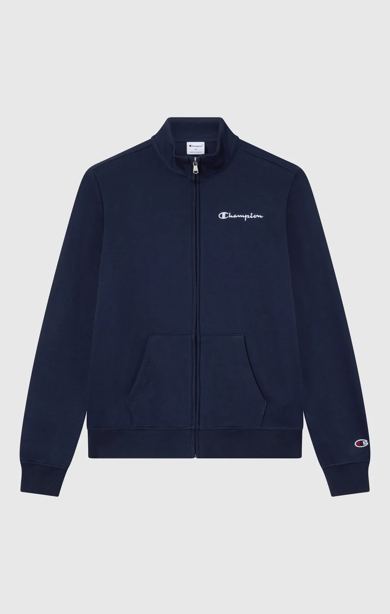 Women’s Lightweight Full Zip Sweatshirt with Contrast Logo Icons