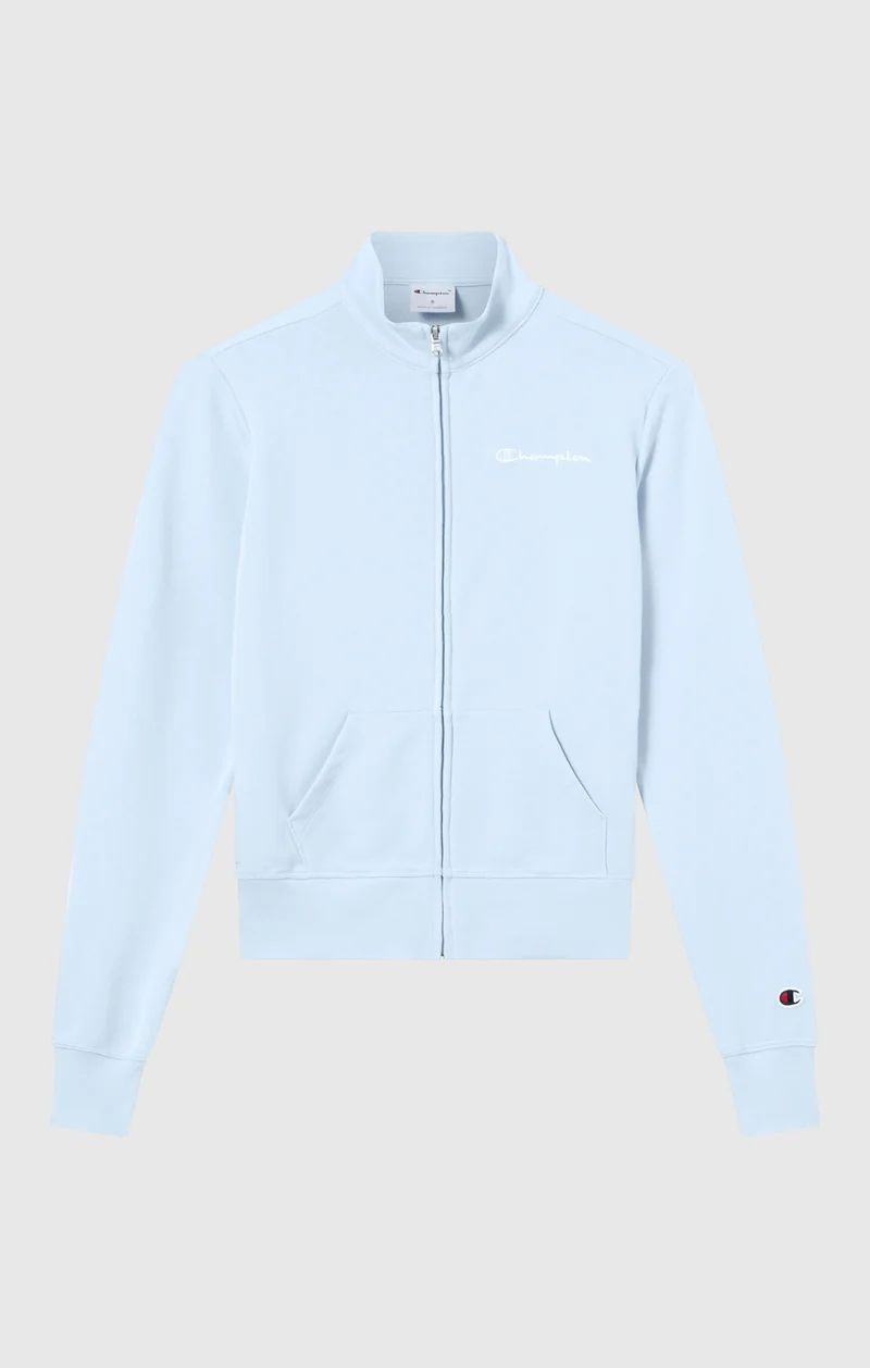 Women’s Lightweight Full Zip Sweatshirt with Contrast Logo Icons