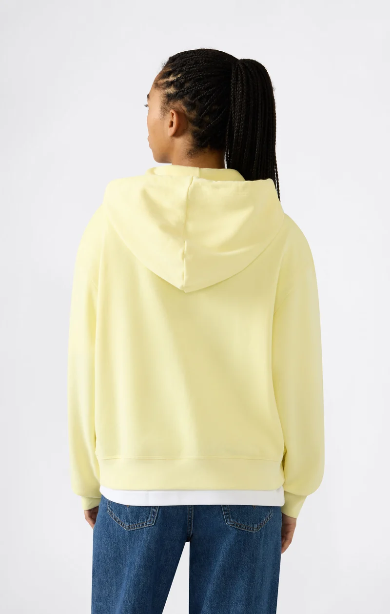Women’s Lightweight Full Zip Hooded Sweatshirt with Tonal Embroidered “C” Logo Icons