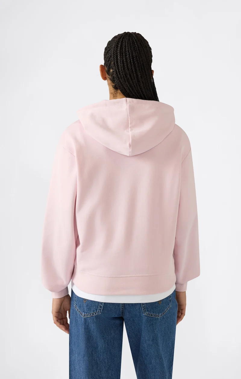 Women’s Lightweight Hooded Sweatshirt with Tonal Embroidered “C” Logo Icons