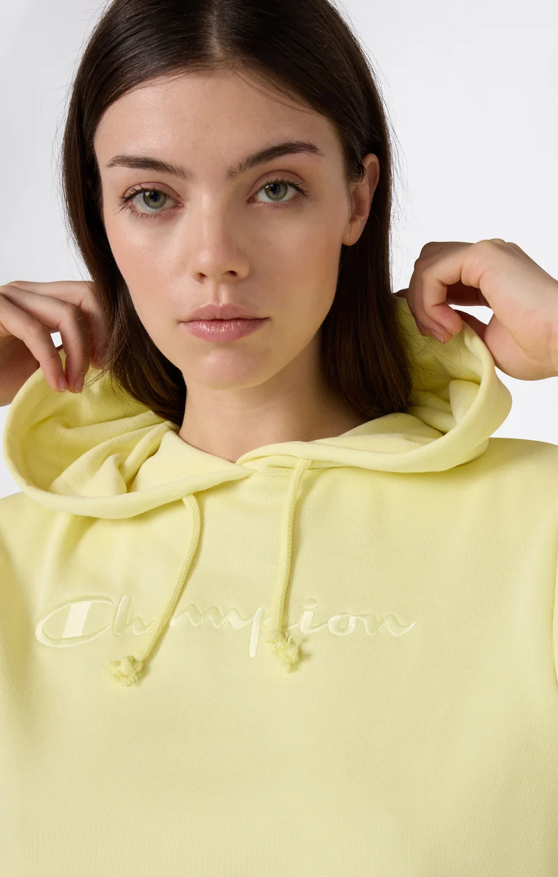 Women’s Lightweight Hooded Sweatshirt with Tonal Embroidered Maxi Logo Icons
